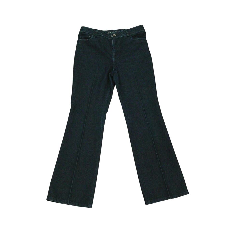 Lafayette 148 New York Flare Jean Dark Denim EUC Size 8